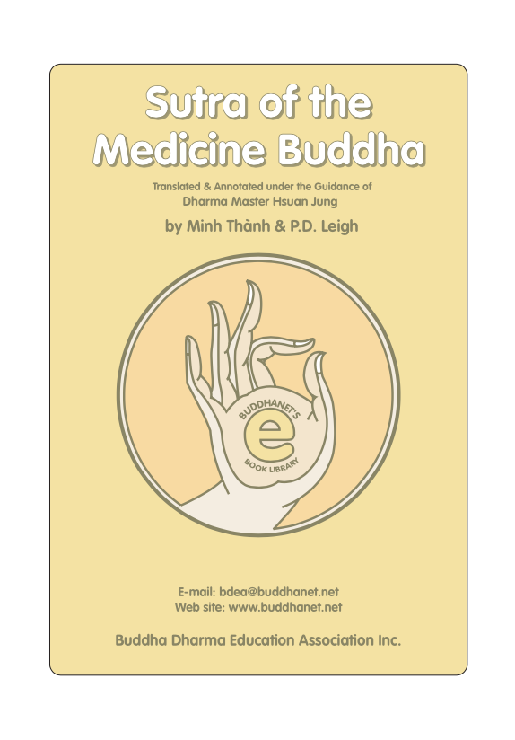 (image for) The Sutra of the Medicine Buddha translated by Thanh (PDF)